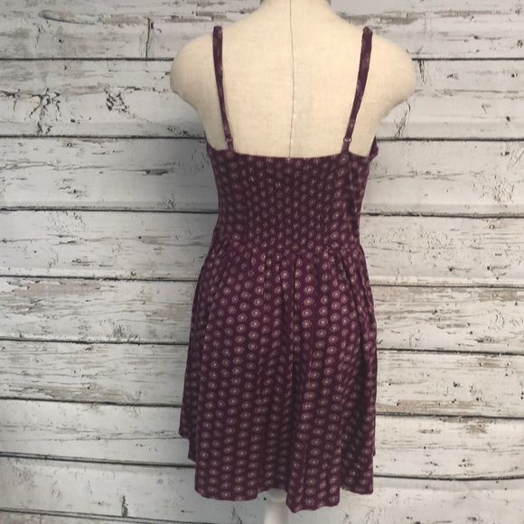 Loft Plum Spaghetti Strap Dress Size Small - Picture 3 of 5